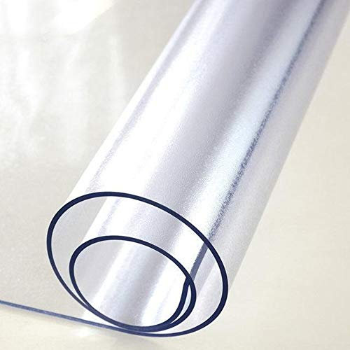 Transparente Schreibtischunterlage, rutschfeste Kinder-Schreibunterlage, 120 x 60 cm, großes Mauspad, PVC-Tischschutz, Tischdecke, wasserdicht, für Studenten
