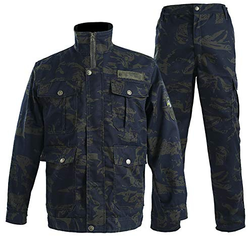 YJKJ Arbeitsjacke Jacket, Schweißer Jacke, Top 4 Taschen Hose 4 Taschen Verbrühungshemmende Reine Baumwolle Schrumpft Oder Verblasst Nicht Geeignet Für Mehrere Branchen,XXXXL
