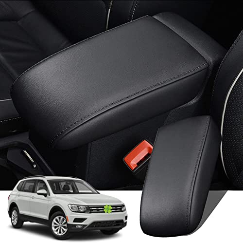 Ruiya Compatible avec VW Tiguan 2 2017-2023 Tarraco 2019-2023 Housse d'accoudoir central,Couvercle de boîte d'accoudoir Étui de Protection Console centrale Protection d'accoudoir Accessoire VW Tiguan