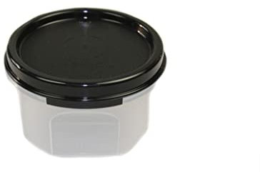 Tupperware Circular - Contenitore decorativo da 200 ml, colore: Nero