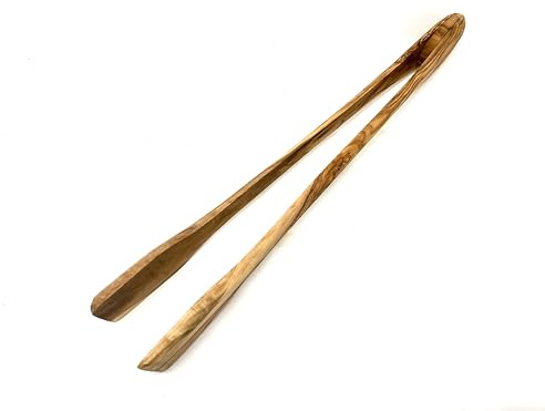 D.O.M. Grillzange aus Olivenholz, 36 cm lang - Ohne Gravur