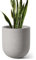 LE TAUCI 25 cm Vaso per Piante, Vaso in Ceramica per Piante da Interno, Vasi per Piante per Casa, Giardino, Patio Ufficio, Vaso per Fiori da Esterno con Fori di Drenaggio, Grigio