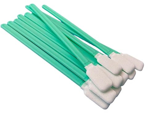 TAEING 50 Stück Schaumstoff-Reinigungstupfer, quadratische rechteckige Schaumstoff-Reinigungsstäbchen für Tintenstrahldrucker, Druckkopf, Kamera, optische Linse, optische Geräte