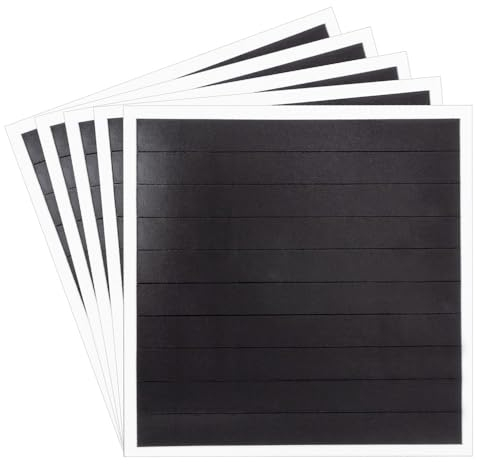 Ideen mit Herz Tiras magnéticas autoadhesivas, 50 unidades, 0,5 mm de grosor, cinta magnética para pegar y cortar, para pizarras blancas, pizarras magnéticas y frigoríficos, se puede cortar