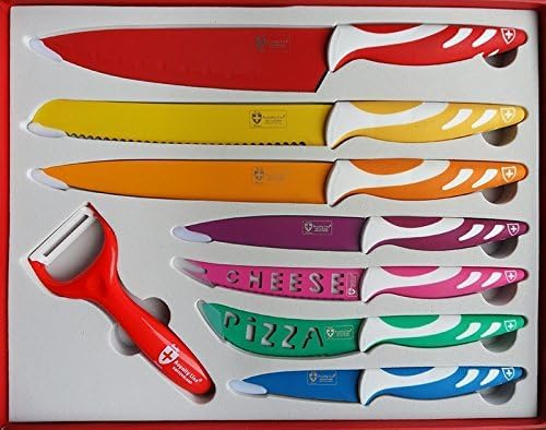 Corredocasa Set di 7 Coltelli Professionali con Pelapatate, Estremamente Affilati e Resistenti per Cucina di Alta qualità