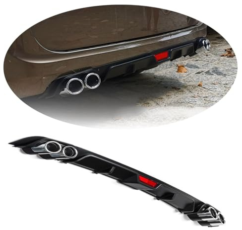 YXUO Auto Heckstoßstange Diffusor für VW Golf 7 MK7 GTI GTD R 2013-2019 Car Rear Diffuser Rear Bumper Diffuser Auto Heckstoßstange Spoiler Diffusor Car Accessories(Color:H)