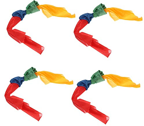 ifundom 4stücke Teiliges Bunte Zauberschals Magische Trick-Requisiten Für Bühnenauftritte Überraschungseffekte Und Unterhaltsame Shows Hochwertige Farbwechsel-seiden-schals Für
