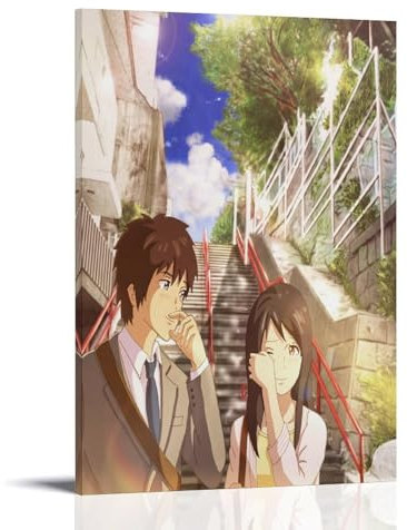 Póster de anime Kimi No Na Wa Your Name (6) Póster Pintura Decorativa Lienzo Arte de Pared Salón Póster Dormitorio Pintura, Arte de Pared Impresión de Imagen Moderna Decoración de Habitación Familiar