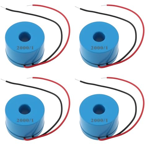 ECSiNG 4 Pezzi 2000/1 Micro Trasformatore di Corrente 0-120A CT08CL5 per Contatori Intelligenti Contatori di Potenza