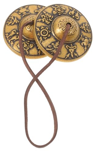 GALPADA Messingglocke Buddhistische Glocke Vintage-meditationsglocken Klangglocken Singglocke Feng-shui-glocke Zierglocke Tingsha-zimbeln Schlaginstrument für Meditation