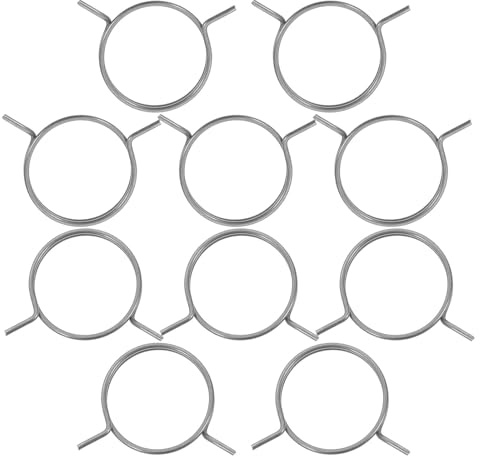 TEHAUX 10 Pièces Lot de Ressorts de Serrure Fer Durables pour Portes Antivol Installation sans Outil de Rechange pour Poignées de Chambre et Portes de Grange