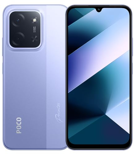 XIAOMI POCO C85 4G Smartphone, 8GB+256GB, 6.9, 50MP, Viola, IPS LCD, 120Hz, MediaTek Helio G81-Ultra, Android 15, HyperOS 2, Ricarica Rapida 33W, con Caricabatterie, non supporta NFC