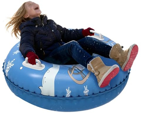 Onlynery Schneerutscher Für Kinder - Robustes Winter Spielzeug mit Doppelgriffen | Große Schneerutschbahn | Für Kinder Jugendliche Familie Outdoor Camping Garten Sportpark