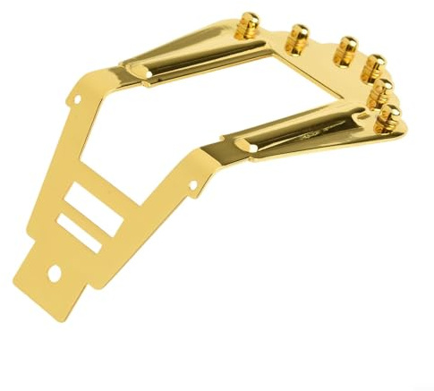 Metall-Saitenhalter für Jazz-Akustikgitarren, optimiert Klang und Resonanz für verbesserte Leistung (Gold)