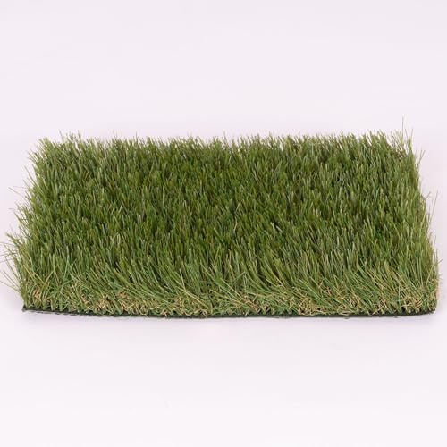 Erba Sintetica per Esterno 40mm - Prato Sintetico Artificiale Realistico a 4 Colori - Tappeto Erboso da Giardino Drenante e Resistente UV - Facile da Posare - 2 x 10 m