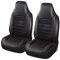 AUTOYOUTH Universal Front Pair Waterproof PU Leather Car Seat Covers for Cars & Supports & Airbag Compatible, Red