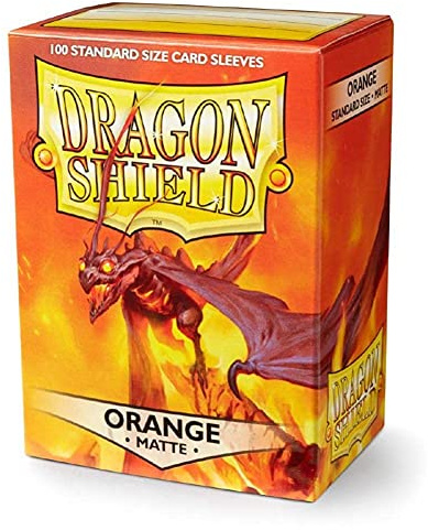 Dragon Shield Kartenhüllen, Standardgröße, 100 Karat, matt, Orange, Einzelpackung