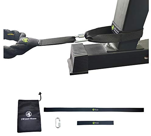 J Bryant Fitness Battle Rope Fitness Anker Gurt Verstellbares Kit Zubehör Sport für Seil Einfache Einrichtung Home Gym Outdoor Muskel Workout Ausrüstung