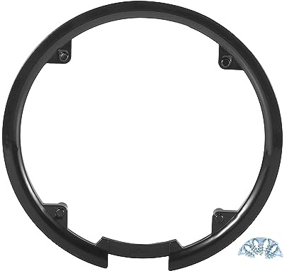 X AUTOHAUX Kettenradabdeckung Schutz Für Fahrrad Schwarz 1x Kunststoff | 44 Zähne, 11cm Teilung, 4 Löcher, Lochdurchmesser 3mm, Abmessung 1,2x19,3cm, Für Mountainbikes, Für Rennräder, Universell