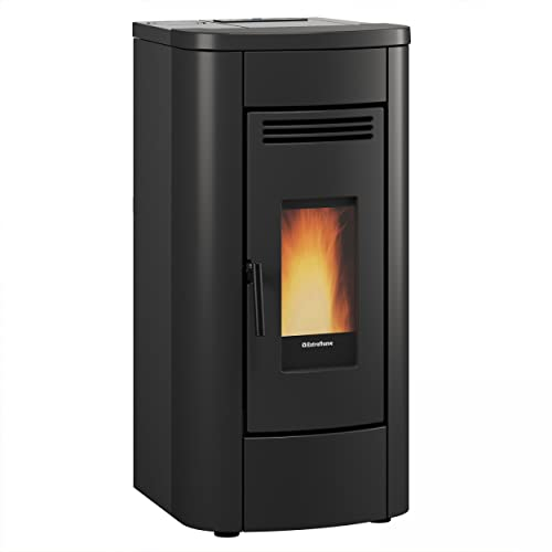 Extraflame Klaudia Plus 1284952 - Stufa a pellet in acciaio nero/A+