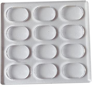 KVSERT Clear Polycarbonate Dacquoise Cake Mold Oval Dakovaz Macaron Mould Cake Decorating Tool Bakeware