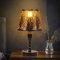 AIRTWESD Lampe de table industrielle en métal, E27 lampe de bureau rustique avec abat-jour en forme de cage, Chevet de vintage Edison pour le salon, avec Interrupteur (No Bulb)