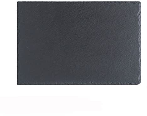 Dinner Plates Black Stone Plate Dining Plate Rock Plate Sushi Stone Plate Dinner Plate Western Food Steak Plate Rock Plate Dessert Plate Cake Plate Salad Plates (Color : Grey, Size : 004)