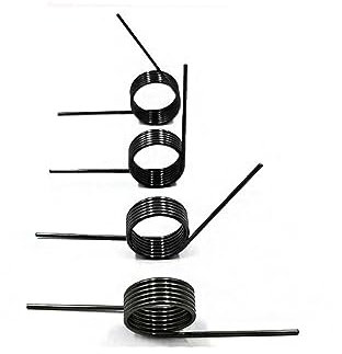 Drahtdurchmesser 0,5 mm, 10 Stück, V-Feder, Torsion, kleine Torsionsfeder, Haarnadelfeder, 180/120/90/60 Grad Torsionsfeder, Federklammer, 3,0 mm (6 Runden), 0,5 mm (90 Grad), 5,0 mm (10 Stück)