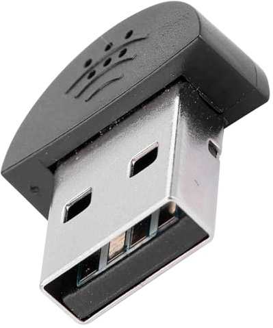 Gonetre USB Mini Studio Micrófono de Voz Grabación Adaptador de Micrófono de Audio para Computadora PC Micrófono USB 2.0 Micrófono de Computadora de Voz con Cancelación de Ruido Portátil