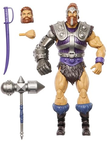 Masters of the Universe Masterverse Actionfigur ca. 18 cm, New Eternia Fisto, MOTU Spielzeugheld mit Eisenfaust, 30 Bewegungspunkte, JBP76, [Mehrfarbig]