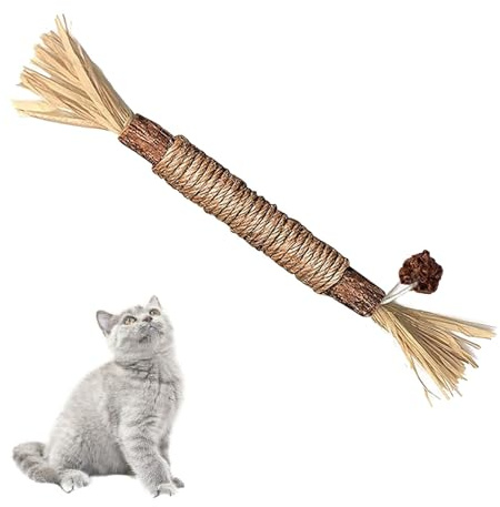 Kattmynta tuggleksaker, katttuggleksaker, kattunge tandsprickningsleksaker, katttuggleksaker för agggressiva tuggare, tuggpinnar S