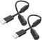 MEIRIYFA Cavo USB Breakaway compatibile con controller per cavi Xbox 360, confezione da 2 cavi di ricambio Dongle USB Breakaway (nero, 25 cm)