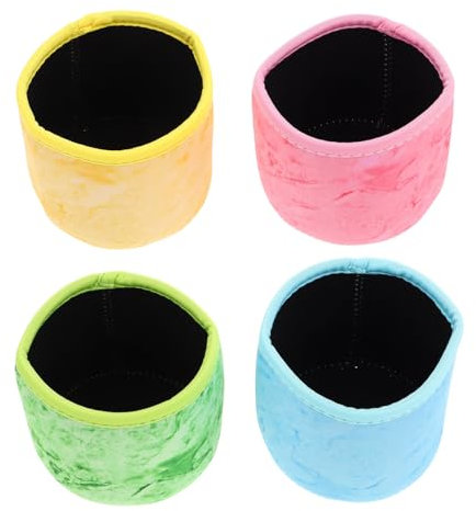 Toyvian 4stücke Neopren-isolierhüllen Für Kaffeebecher Wiederverwendbare Getränke-hüllen Für Heiße Und Kalte Getränke Stilvolles Design Für Büro Und Zuhause Bunten Farben