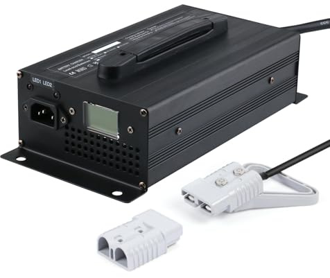 HYDTGZ Chargeur de Batterie 24 V pour Chariot Élévateur 24 V 30 A avec 50 A/120 A/175 A/350 A pour Chariot Élévateur Transpalette et Autolaveuse,B,120A