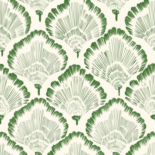Kifoio Green Leaf Wallpaper Modern Botanical Peel and Stick Wallpaper Boho Leaf Contact Paper17.3''×78.8'' Self Adhesive Removable Wallpaper Waterproof for Bedroom Bathroom Cabinets Decor Vinyl Roll