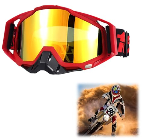 Occhiali Motocross, Occhiali da moto per bambini, Occhiali da Sci, Occhiali Da Moto Antipolvere, Occhiali per Gli Sport all'Aria Aperta, per Mountain Bike