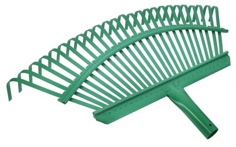 COHEALI Testa Rastrello da Giardino in Acciaio Resistente Denti Leggera e Multifunzione per Prato Sintetico e Raccolta Foglie Attrezzo Pratico per Prato e Giardinaggio