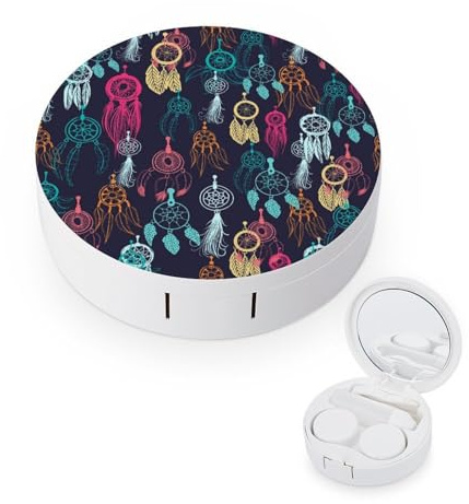 fkgvwo Contact Lens Case Contact Lens Box Travel Kit Portable for Travel & Home