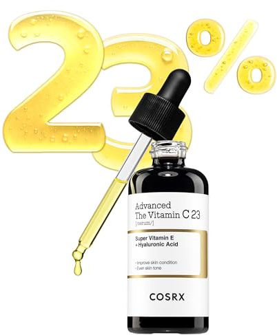 COSRX Advanced Pure Vitamin C 23 Serum 20 ml (Renewal Edition) Korean Vitamin C Serum with Vitamin E & Glutathione for Fine Lines, Uneven Skin Tone & Dull Skin, Korean Skin Care