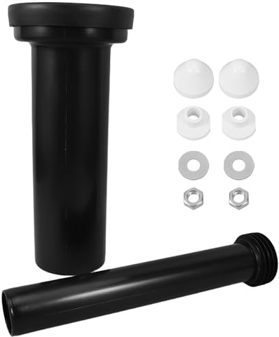 Veemoon Kit Accessori per Cassetta Wc Sospesa Tubo di Scarico a Parete Connettore Flessibile e Guarnizione Ricambi per Impianti Idraulici Bagno Moderno Prevenzione Perdite e Drenaggio