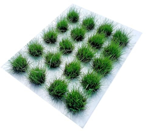 Zxpjkyu Césped Artificial para Maquetas, Arbustos Lisos, Tiras de Césped Artificial para Bonsáis, Base en Miniatura para Jardín, Verde Oscuro