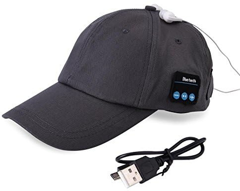 Wireless Bluetooth Music Mütze, Bluetooth Hut Ireless Bluetooth Kopfhörer Musik Hut Zum Outdoor Sport Laufende Baseballmütze USB Aufladbare Caps Für Männer Frauen