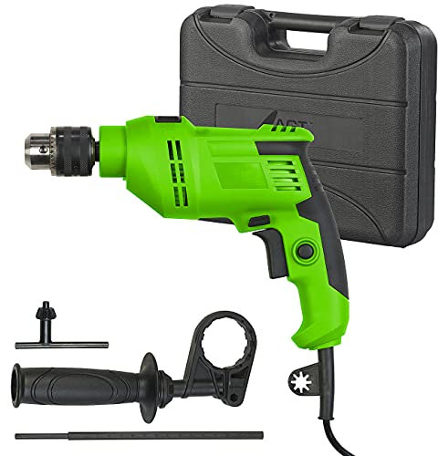 Perceuse à Percussion filaire 550/800 W et accessoires [AGT Professional]