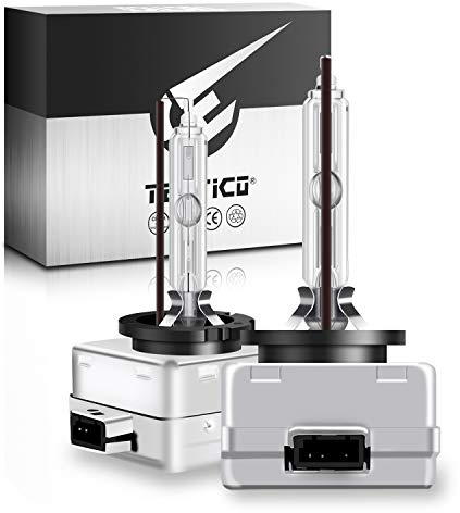 TECTICO D1S Xenon Glödlampa 35W 4300K Ultra Varm Vit +300% Mer Ljusstyrka 12V Xenonlampa HID BilstråLkastare Glödlampa Autolampa, 2 Styck