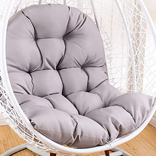 MHUQIA Cojín para silla de huevo, cojín de repuesto para silla mecedora colgante, cojín para silla hamaca colgante espesado con reposacabezas y reposabrazos, cojines de silla mecedora (G)