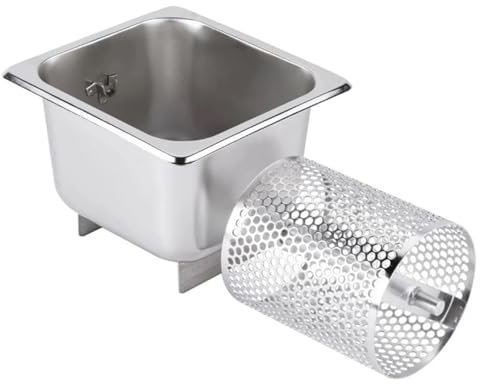 Rodillo de mantequilla -acero inoxidable 304 puede contener 1000 mililitros. Rodillo de mantequilla manual de fácil limpieza con diseño de rodillo perforado para sartén Rodillo de mantequilla