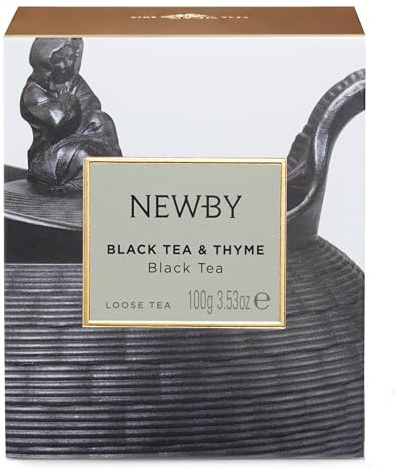 Black Tea & Thyme Heritage – 100g Loose Leaf Tea – Bold & Herbaceous Black Tea Blend by Newby Teas