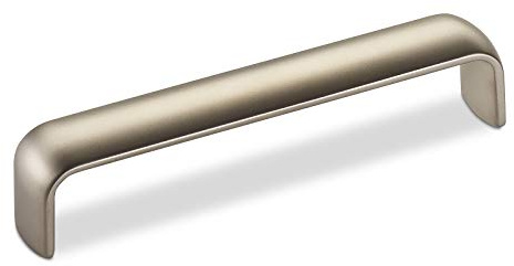 SOTECH 20 x Möbelgriffe MANTE BA 128 mm Edelstahloptik matt | Schranktügriffe Schubkastengriffe Bogengriffe Desi
