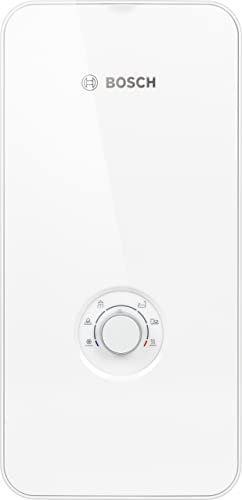 Bosch elektronisch geregelter Durchlauferhitzer Tronic Comfort Plus 15/18/21 kW - Umschaltbar, druckfest, stufenlose Temperaturwahl, moderne Glas-Optik, weiß [Energieklasse A]