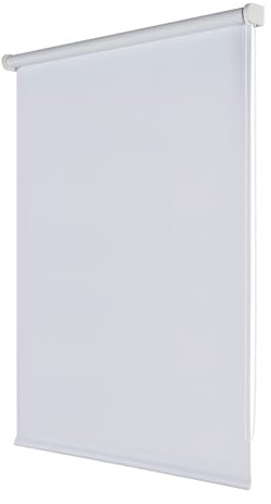 Verdunkelungsrollo, 100% Blackout, Verdunkelungsrollo, für Fenster und Türen, Nachtweiß, 120 x 250 cm